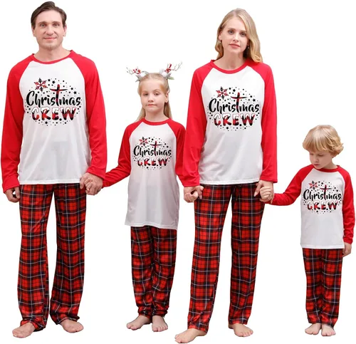 Miniatura 22 de OAKFashion Conjuntos de Pijamas Familiares de Navidad, Pijamas Familiares a Juego de Navidad Ropa de Dormir Pjs