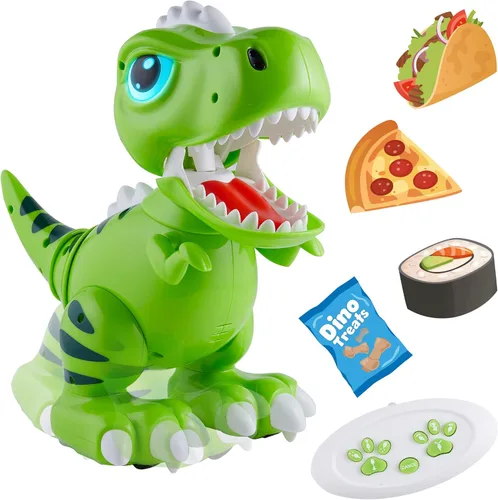 Miniatura 8 de Robo Pets Robot de juguete para perros para niñas y niños, robot de juguete a control remoto con LED, sonido FX, gestos interactivos de movimiento
