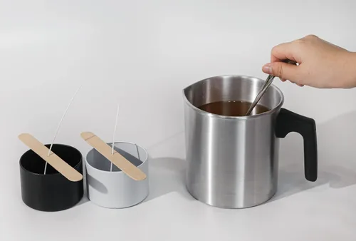 Miniatura 6 de Aroparc Olla para hacer velas, 1200ml / 40 oz, olla de cera de doble caldera de 2 libras, jarra de vertido para hacer velas con cuchara, dispositivo