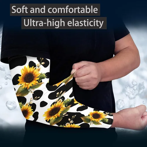 Miniatura 59 de CLOHOMIN Mangas para brazos, protección solar, mangas de compresión, cubierta de tatuaje para mujeres y hombres, manga deportiva atlética refrescante