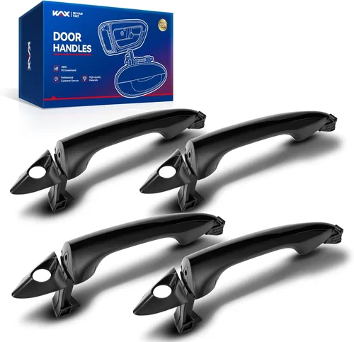 Miniatura 31 de KAX Manija de puerta exterior de ABS para conductor, 4 piezas, compatible con Toyota Tundra 2007-2019; reemplaza