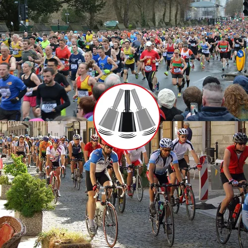 Miniatura 9 de Campana de vaca de acero de 8 pulgadas con asa, campana para hacer ruido, campana de llamada de mano fuerte para eventos deportivos, fútbol, fútbol
