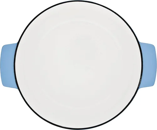Miniatura 10 de KitchenAid - Horno holandés/cacerola de hierro fundido esmaltado, 6 cuartos de galón, Azul Terciopelo