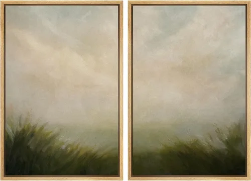 Miniatura 123 de IDEA4WALL Lienzo enmarcado para pared, juego de arte Bauhaus dorado de mediados de siglo, patrón de cuadrícula moderna, ilustraciones con formas