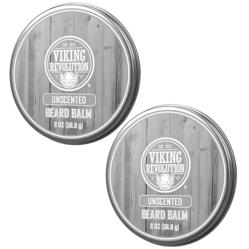 Miniatura 11 de Viking Revolution Bálsamo para barba de cedro y pino, mantequilla con aceite de argán, suavizante e hidratante para hombres, cera para barbas