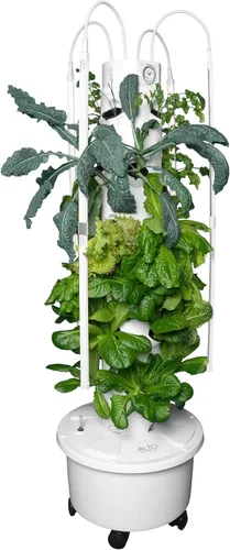 Miniatura 8 de Torre Hidropónica GX Torre Plantadora Vertical Kit de Sistema de Cultivo Hidropónico Grado Alimentario con 24 Macetas de Red
