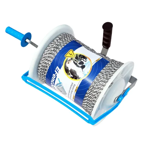 Miniatura 7 de Valla eléctrica Mega 3:1 Geared Reel Prewound 2296ft 6 Strands Polywire PK1