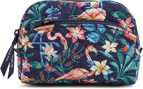 Miniatura 7 de Vera Bradley Bolso organizador de maquillaje cosmético mediano de algodón para mujer