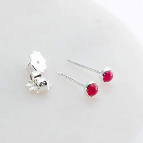 Miniatura 21 de Aretes pequeños de plata de ley para cartílago, tragus, hélix, múltiples piercings hipoalergénicos, piedra natal para mujer, juego de bisel