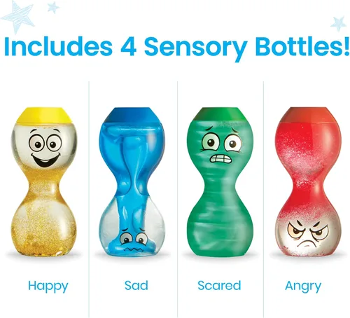 Miniatura 9 de hand2mind Botellas sensoriales de expresa tus sentimientos: emociones primarias, juguetes sensoriales para niños pequeños, juguetes silenciosos