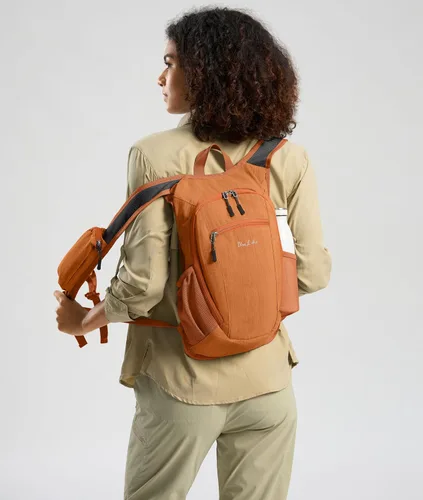 Miniatura 3 de Uselike - Mochila pequeña de 10L para senderismo, mochila de viaje de día, ligera y plegable, para mujeres y hombres (naranja)