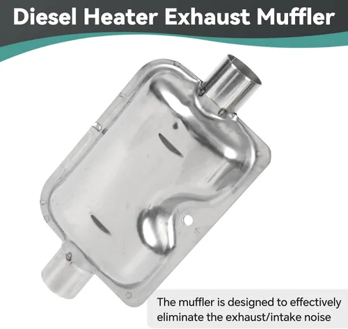 Miniatura 4 de Tubo de escape de calentador diesel de acero inoxidable Copgge, silenciador de escape con filtro de entrada de aire y juego de tuberías