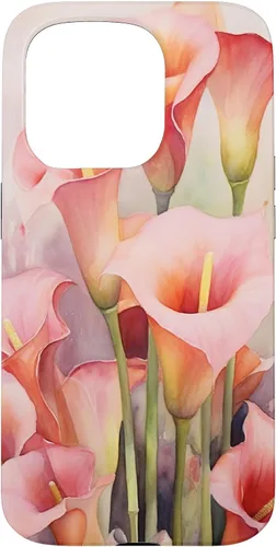 Miniatura 13 de iPhone 13 Pro Calla Lilies Flower Floral Watercolor Case