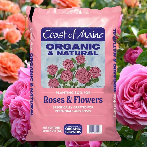 Miniatura 2 de Coast of Maine Suelo de plantación orgánico y natural para rosas y flores, suelo de jardín premium con estiércol compostado, turba de Sphagnum