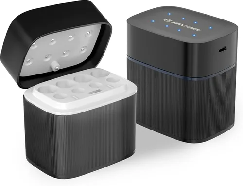 Miniatura 11 de Maxfree Paquete de 8 baterías recargables de litio AA con cargador - Cargador de doble propósito para AA Lithium y NiMH - Baterías dobles A de 1.5 V