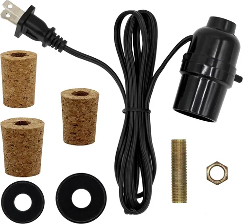 Miniatura 6 de Creative Hobbies Kit de lámpara de botella precableada, convierte fácilmente cualquier botella en una lámpara, hazlo tú mismo, sin necesidad