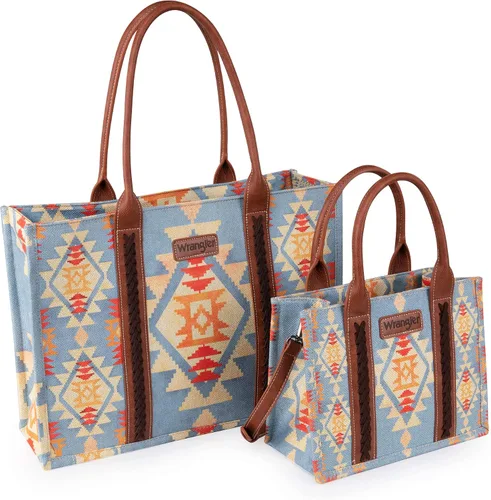Miniatura 6 de Wrangler - Bolso de mano estilo occidental para mujer, bolsos aztecas bohemios