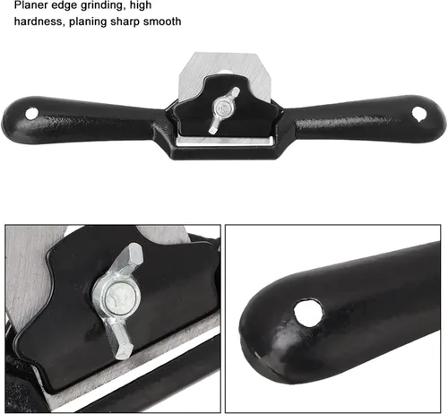 Miniatura 5 de 9 pulgadas ajustable Woodcraft mano cepilladoras de corte plano Spokeshave Woodcraft Recorte herramienta