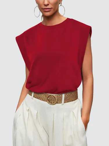 Miniatura 2 de WIHOLL Camisetas de manga casquillo para mujer, camisetas básicas de verano, estilo casual, ajuste holgado, moda 2024