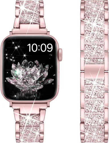 Miniatura 10 de YGTIECS Compatible con correas de Apple Watch para mujeres de 1.496 pulgadas, 1.575 pulgadas, 1.614 pulgadas, 1.654 pulgadas, 1.732 pulgadas, 1.772