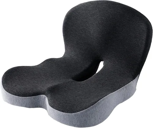Cojín de espuma viscoelástica para silla de oficina, camión, conductor, camión, cojín ergonómico para asiento de conductor con soporte lumbar y