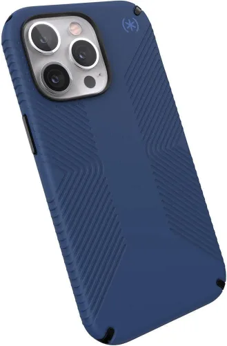 Miniatura 5 de Speck Presidio2 Grip - Funda para Apple iPhone 13 Pro (policarbonato), absorbente de golpes, color azul y negro Azul costero/negro/azul tormenta