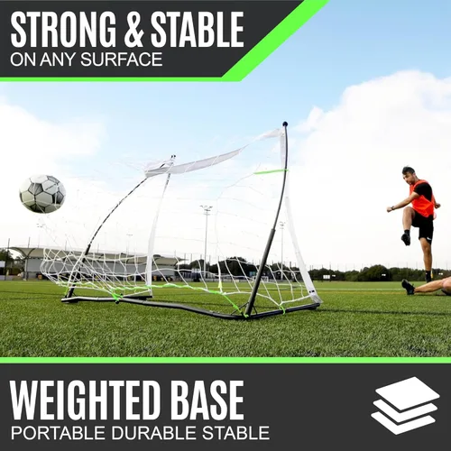 Miniatura 5 de Portería de fútbol portátil QUICKPLAY Kickster Elite Base pesada integrada para entrenamiento en césped artificial, suelos duros o césped natural