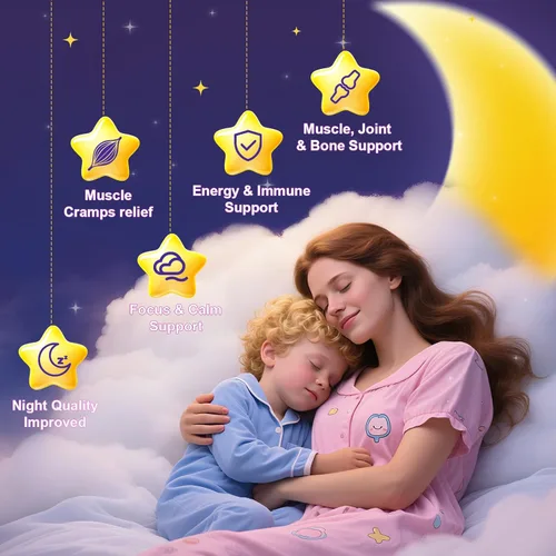 Miniatura 3 de Gomitas de bisglicinato de magnesio liposomal de 400 mg para niños y adultos, suplemento de bisglicinato de magnesio masticable con teanina, B6