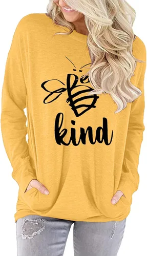 Miniatura 2 de Angerella - Blusas casuales con bolsillos y de corte holgado para mujer