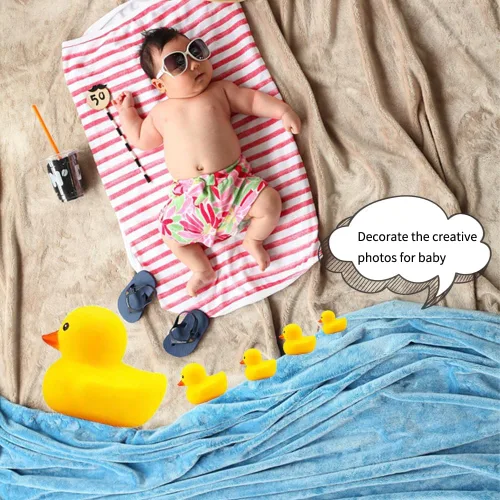 Miniatura 8 de 10.3 pulgadas Sin Agujero Gigante/Grande Impermeable Sin Ruido 'Bebe' Pato de Goma Divertido Amarillo/Ducikes Juguete de Baño/Piscina/Agua Sin