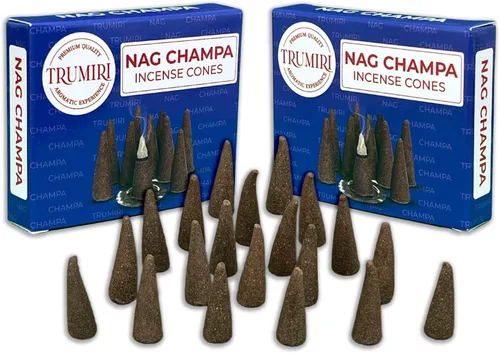 Miniatura 20 de TRUMIRI Incienso ámbar – Paquete de 20 conos (2 x 10) – Incienso de cono perfumado
