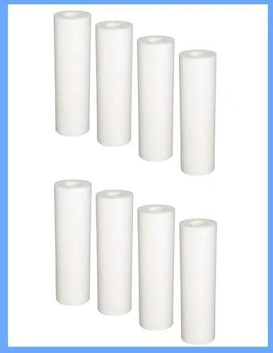 Miniatura 2 de CFS Paquete de 8 cartuchos de filtro de agua de sedimentos de polipropileno compatibles con GE GXWH04F, modelos de sistema de prefiltración GE