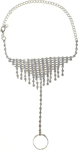 Tobillera de cristal de mariposa con anillo para el dedo del pie pulseras de hoja de cristal borla sandalias descalzas pulgar brazalete para mujeres