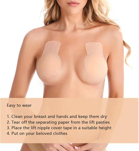 Miniatura 5 de Sujetador adhesivo de silicona reutilizable sin tirantes sujetador adhesivo para pechos grandes sujetador adhesivo para mujeres para empujar hacia