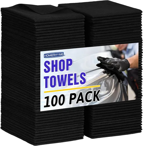Miniatura 19 de Toallas de microfibra para automóviles, paquete de 24 paños de limpieza de microfibra, toallas de limpieza de 11.5 x 11.5 pulgadas, absorbentes a