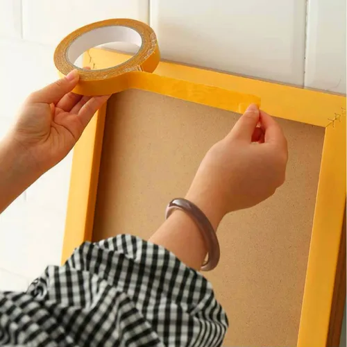 Miniatura 3 de Cinta adhesiva fuerte de malla de fibra de gasa de doble cara, adhesivo de pegamento de espuma, cinta de ropa de doble cara, cinta de tela para tela