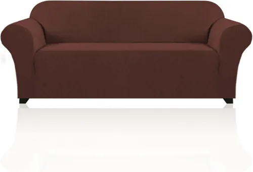 Miniatura 58 de PrinceDeco Funda elástica para sofá de 3 cojines, protector de muebles con parte inferior elástica antideslizante, apta para perros