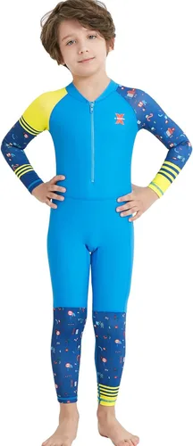 Miniatura 4 de DIVE & SAIL Traje de baño de una pieza de manga largacorta para niños con protección solar