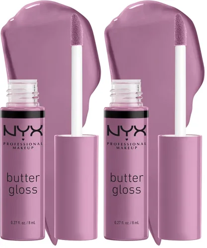 Miniatura 46 de NYX MAQUILLAJE PROFESIONAL Brillo de mantequilla, brillo de labios no pegajoso - crema brulée (natural)