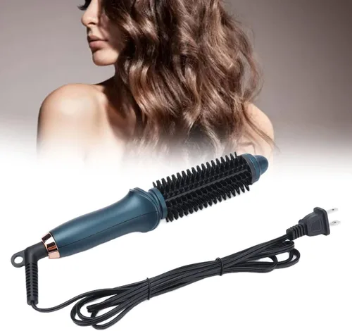 Miniatura 7 de Rizador termostático para rizar el cabello 2 en 1, cepillo eléctrico portátil para rizar el cabello, kit de alisador de doble propósito, calentador