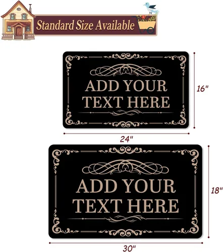 Miniatura 3 de Tapete personalizado de bienvenida para el hogar familiar, tapete personalizado para interiores y exteriores con tu entrada de texto para casa, C