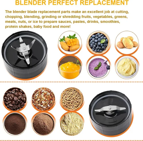 Miniatura 6 de Piezas de repuesto compatibles con Magic Bullet serie MB1001 de 250 W – Juego de accesorios de repuesto para licuadora prémium