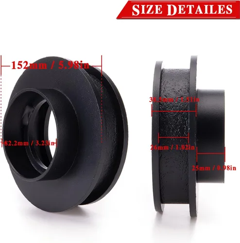Miniatura 2 de Kit de elevación de nivelación delantera de 3 pulgadas compatible con Chevrolet Silverado/GMC Sierra 1500 2WD 1999-2006