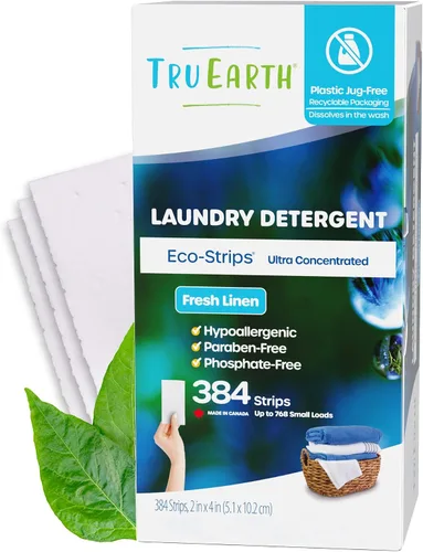Tru Earth Hojas compactas de detergente seco para ropa, a granel, hasta 768 cargas (384 unidades) - Sin parabenos - Detergente sin líquido original
