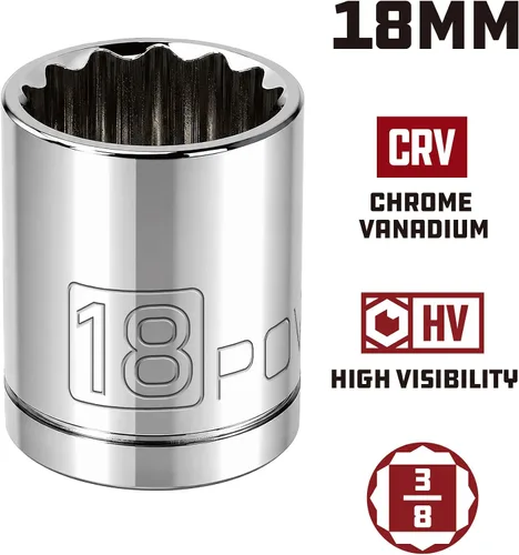 Miniatura 2 de 3/8In. Drive 12 Pt. Socket 0.709 in