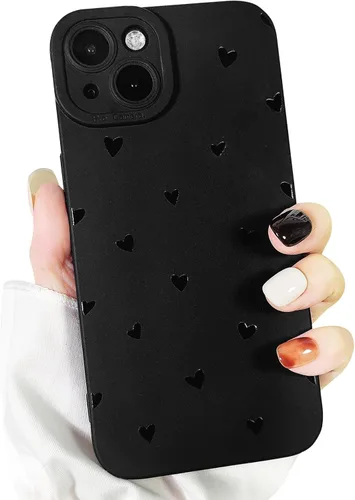 Miniatura 27 de Lovmooful Funda compatible con iPhone 13, bonito diseño de hongos negros para niñas y mujeres, TPU suave a prueba de golpes, protector femenino