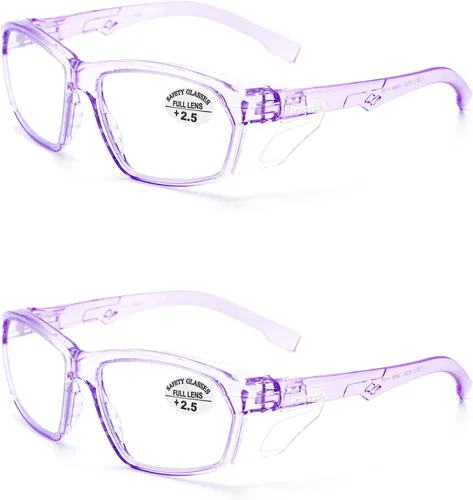Miniatura 121 de ProtectX Elegantes gafas de seguridad antivaho y resistentes a los arañazos, gafas de protección UV, lentes de bloqueo de luz azul para hombres