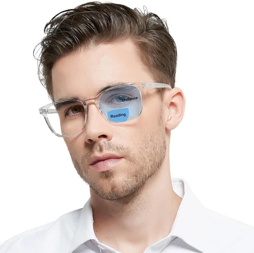 Miniatura 7 de OCCI CHIARI Lentes de lectura bifocales de transición para hombres XL con bloqueo de luz azul Negro