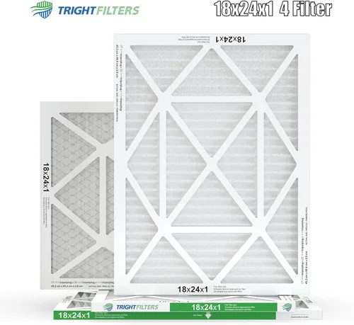 Miniatura 9 de TRIGHTFILTERS 18x24x1 Filtro de Aire 4 Paquete, Filtros de Aire Plisados de Defensa contra el Polvo MERV 8 de Reemplazo para Aire Acondicionado