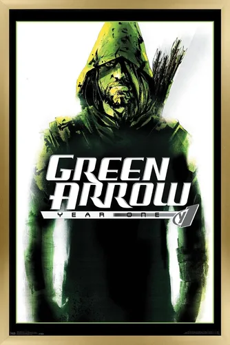 Miniatura 18 de Trends International DC Comics - Póster de pared con diseño de flecha verde, año uno, 14.725 x 22.375 pulgadas, versión enmarcada de madera